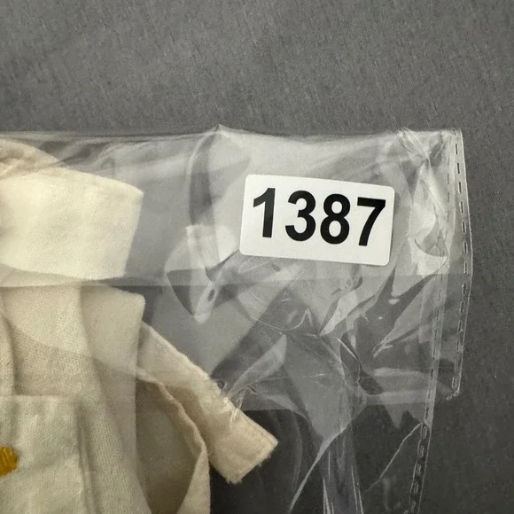 Women Dress S Cream Boho Floral Midi Crochet Handkerchief Hem Festival Cottage - Picture 9 of 10